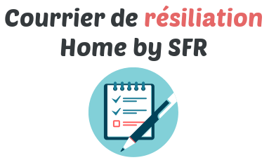 courrier resiliation home by sfr