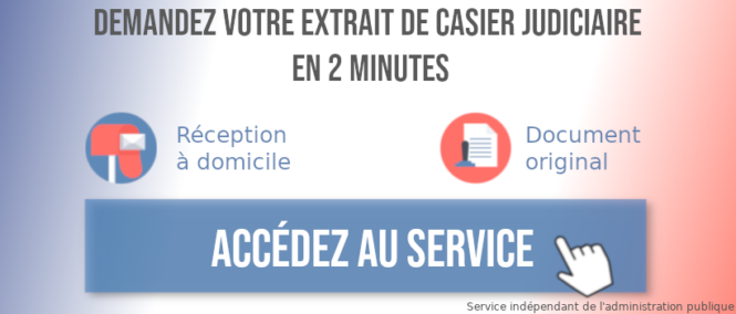 Demande d'un extrait de casier judiciaire vierge en ligne