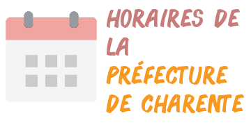 horaires préfecture Charente