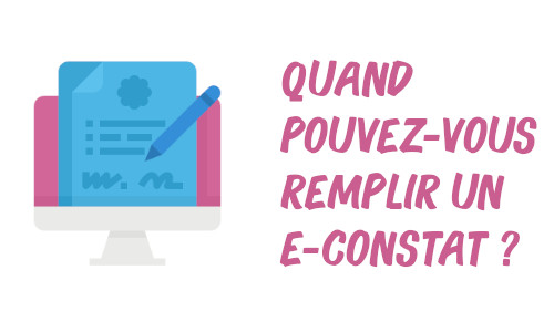quand remplir un e-constat ?